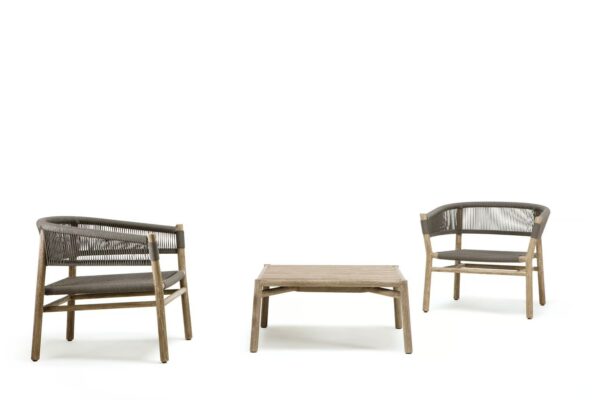 Lounge Gartensessel aus Seil mit Armlehnen | Ethimo | Kilt - Image 14