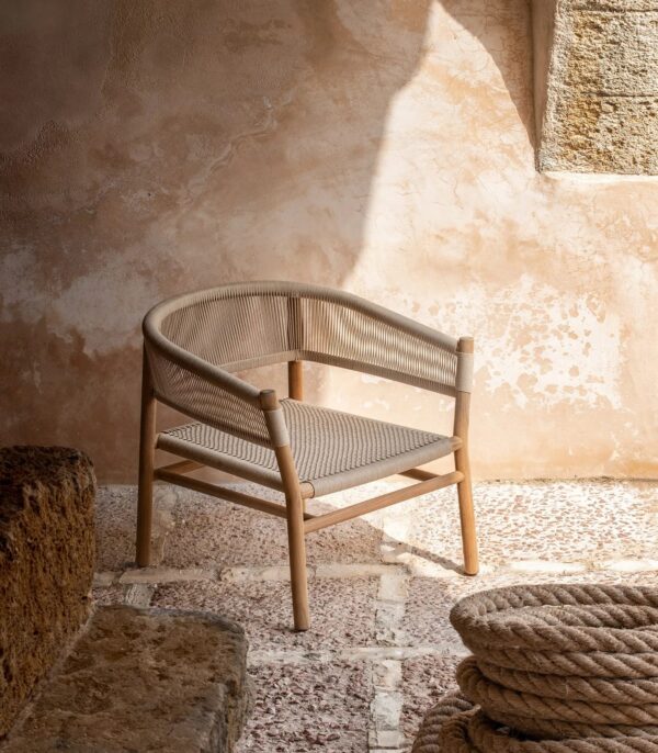 Lounge Gartensessel aus Seil mit Armlehnen | Ethimo | Kilt - Image 9