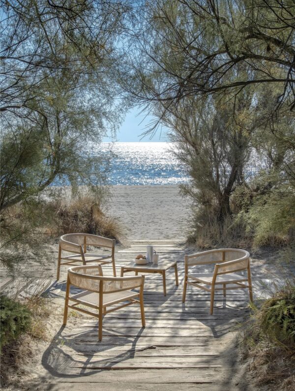 Lounge Gartensessel aus Seil mit Armlehnen | Ethimo | Kilt - Image 8