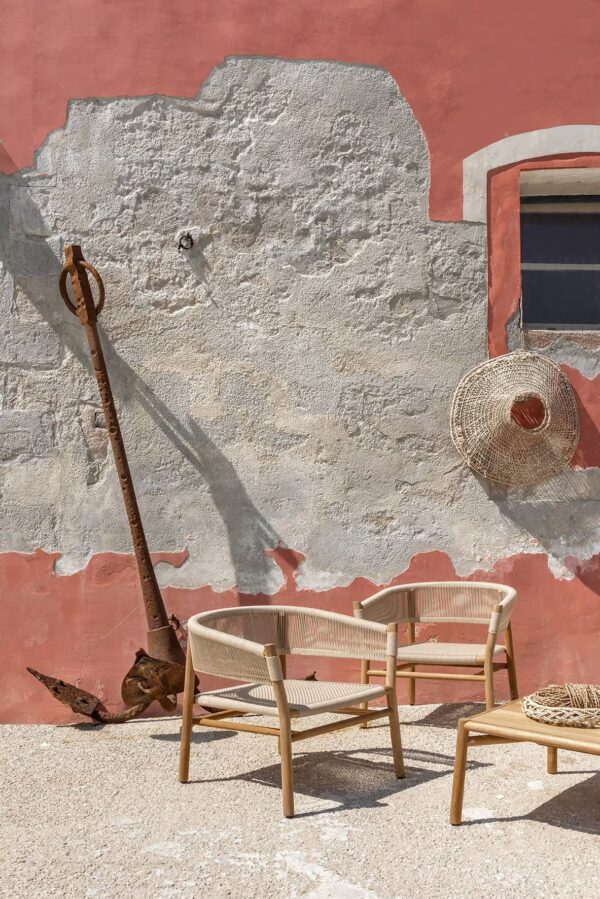 Lounge Gartensessel aus Seil mit Armlehnen | Ethimo | Kilt - Image 10