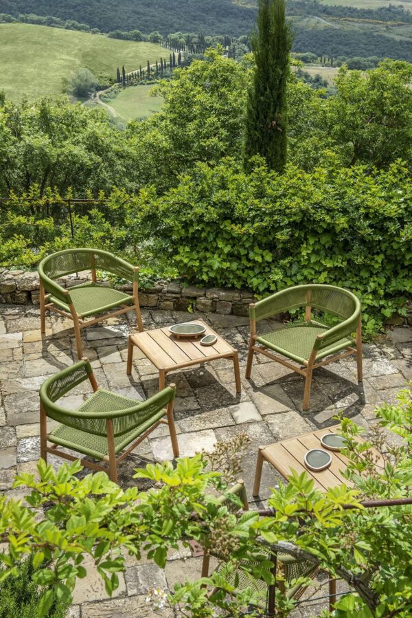 Lounge Gartensessel aus Seil mit Armlehnen | Ethimo | Kilt - Image 7