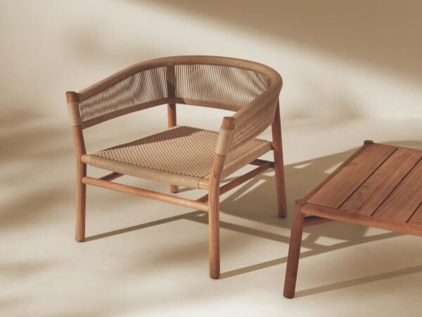 Lounge Gartensessel aus Seil mit Armlehnen | Ethimo | Kilt - Image 2