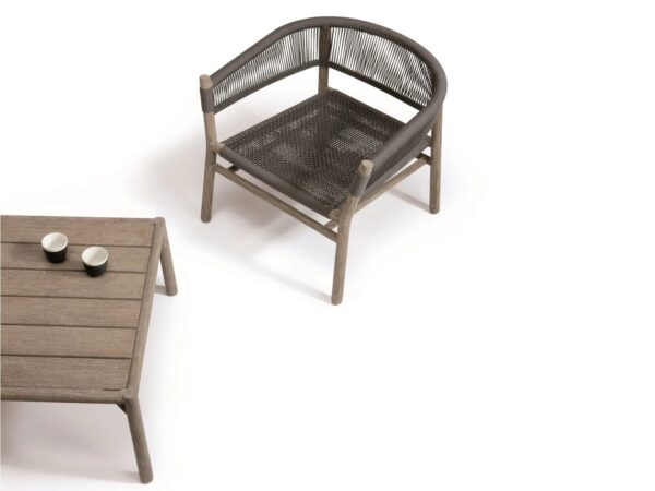 Lounge Gartensessel aus Seil mit Armlehnen | Ethimo | Kilt - Image 12
