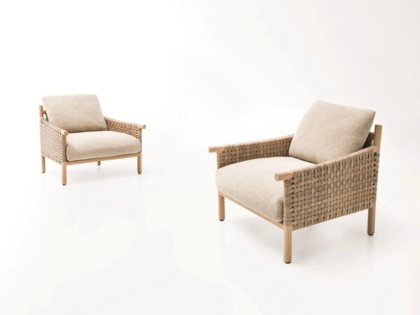 Gartensessel aus Sassafras mit abnehmbarem Bezug | Paola Lenti | Kiori - Image 2