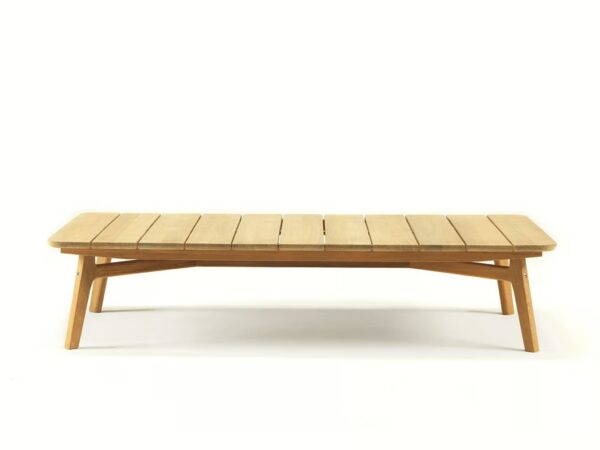 Rechteckiger Garten-Beistelltisch aus Teakholz | Ethimo | Knit