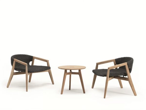 Runder Garten-Beistelltisch aus Teakholz | Ethimo | Knit - Image 14