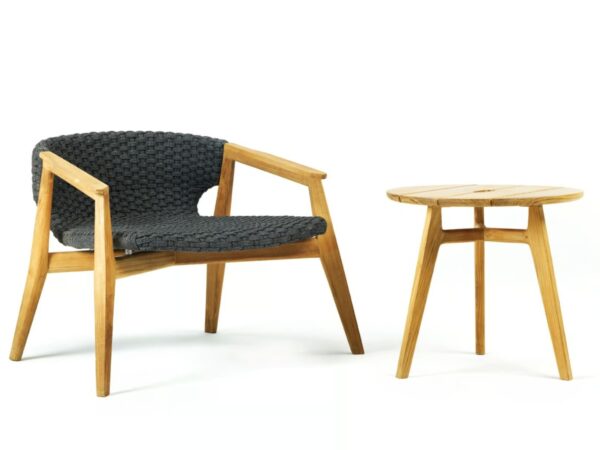 Runder Garten-Beistelltisch aus Teakholz | Ethimo | Knit - Image 17