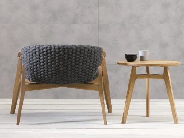 Runder Garten-Beistelltisch aus Teakholz | Ethimo | Knit - Image 13