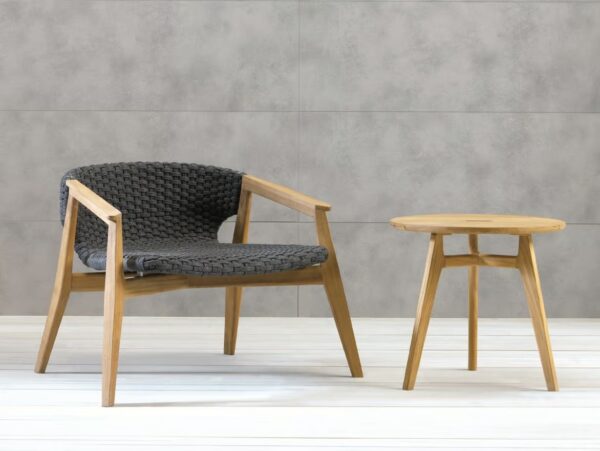 Runder Garten-Beistelltisch aus Teakholz | Ethimo | Knit - Image 10