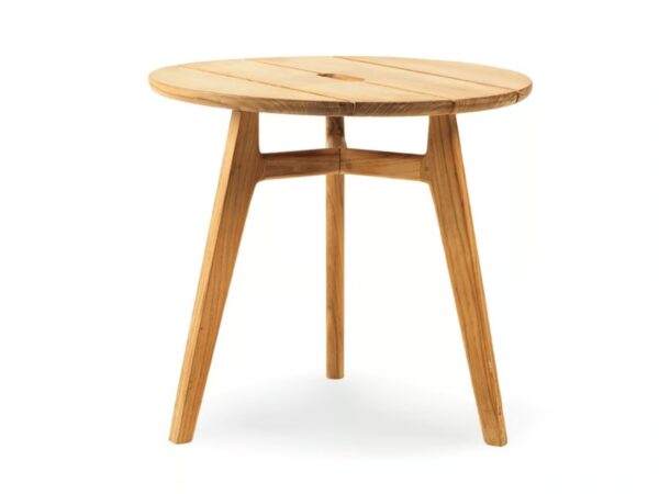 Runder Garten-Beistelltisch aus Teakholz | Ethimo | Knit