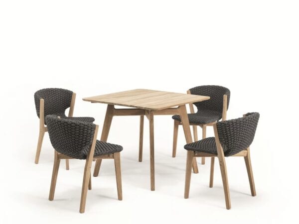 Quadratischer Gartentisch aus Teakholz | Ethimo | Knit - Image 9