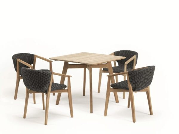 Quadratischer Gartentisch aus Teakholz | Ethimo | Knit - Image 8