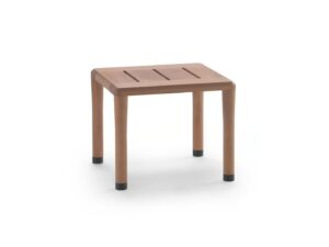 Quadratischer Garten-Beistelltisch aus Irokoholz | Flexform | Kobo Outdoor