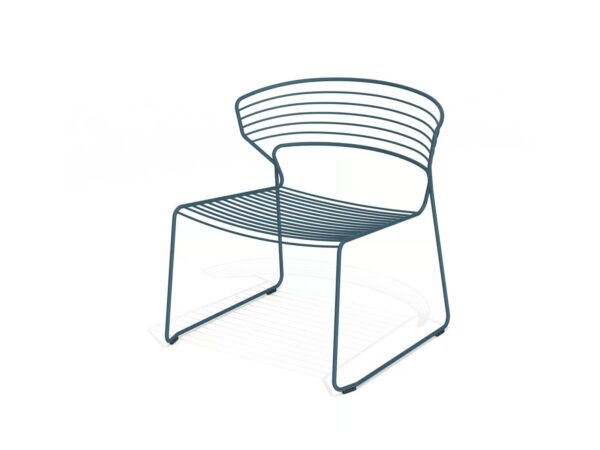Gartensessel aus Stahl mit Kufengestell | Desalto | Koki Wire - Image 7