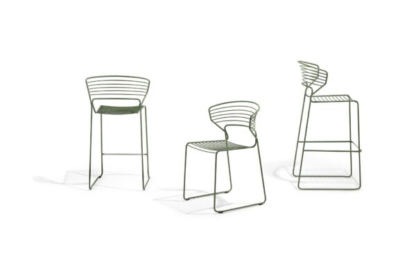 Hocker aus Stahl | Desalto | Koki Wire - Image 5