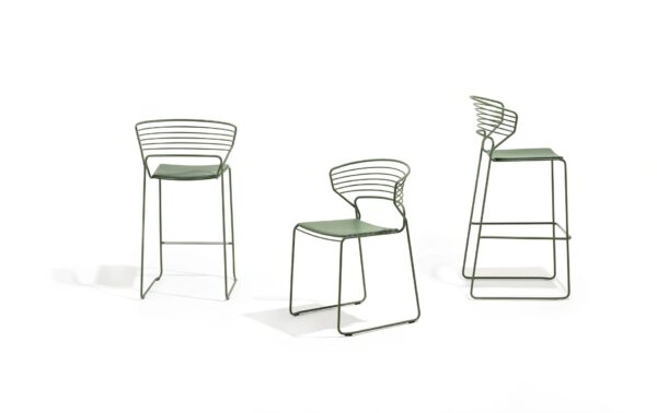 Hocker aus Stahl | Desalto | Koki Wire - Image 6