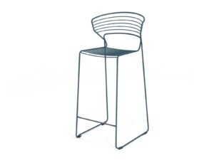 Hocker aus Stahl | Desalto | Koki Wire