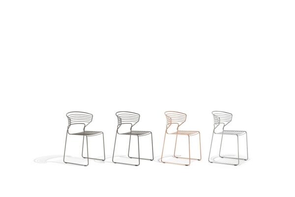 Hocker aus Stahl | Desalto | Koki Wire - Image 9