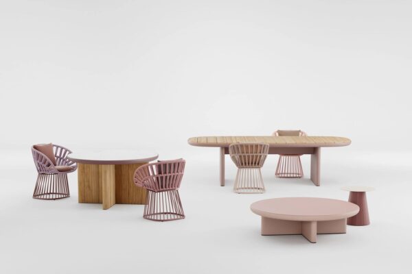 Runder Sitzpouf für den Außenbereich aus Stoff | Kettal | Cala - Image 6
