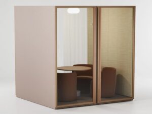 Akustisches Bürokabine mit integrierter Beleuchtung | Kettal | Kall