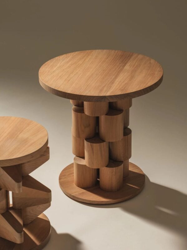 Runder Garten-Beistelltisch aus Teakholz | Kettal - Image 8
