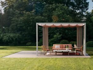 Gartenpavillon mit Sitzbank | Kettal | Pavilions