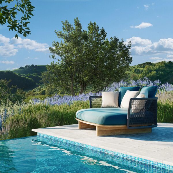 Loungebett aus Stoff | Kettal | Mesh - Image 3
