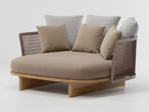 Loungebett aus Stoff | Kettal | Mesh