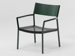 Loungesessel aus Aluminium mit Armlehnen | Kettal | Passage