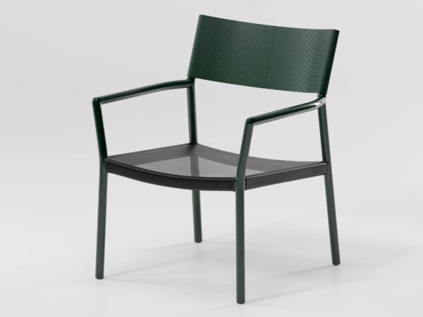 Loungesessel aus Aluminium mit Armlehnen | Kettal | Passage