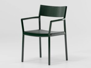 Stuhl aus Aluminium mit Armlehnen | Kettal | Passage