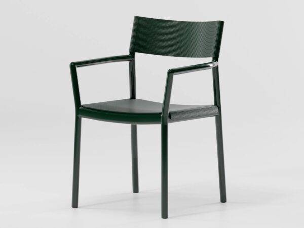 Stuhl aus Aluminium mit Armlehnen | Kettal | Passage