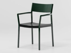 Stuhl aus Aluminium mit Armlehnen | Kettal | Passage