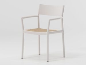 Stuhl aus Aluminium mit Armlehnen | Kettal | Passage