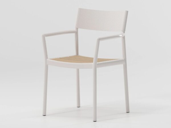 Stuhl aus Aluminium mit Armlehnen | Kettal | Passage