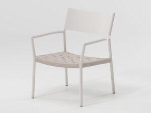 Loungesessel aus Aluminium mit Armlehnen | Kettal | Passage