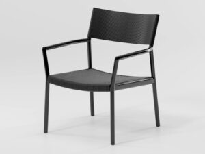 Loungesessel aus Aluminium mit Armlehnen | Kettal | Passage