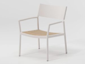 Loungesessel aus Aluminium mit Armlehnen | Kettal | Passage