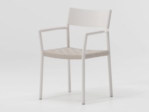 Stuhl aus Aluminium mit Armlehnen | Kettal | Passage