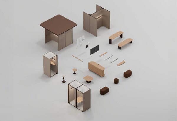 Akustisches Bürokabine aus recyceltem PET | Kettal | Pi - Image 3