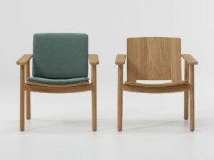 Lounge Gartensessel aus Teakholz mit Armlehnen | Kettal | Riva