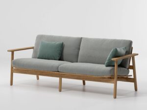 Gepolstertes Gartensofa aus Holz | Kettal | Riva