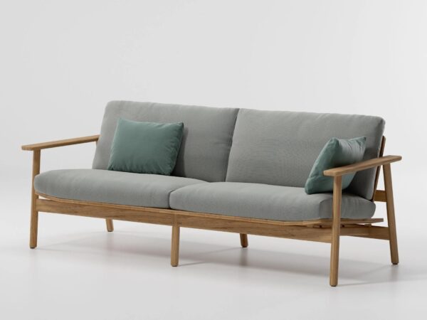 Gepolstertes Gartensofa aus Holz | Kettal | Riva