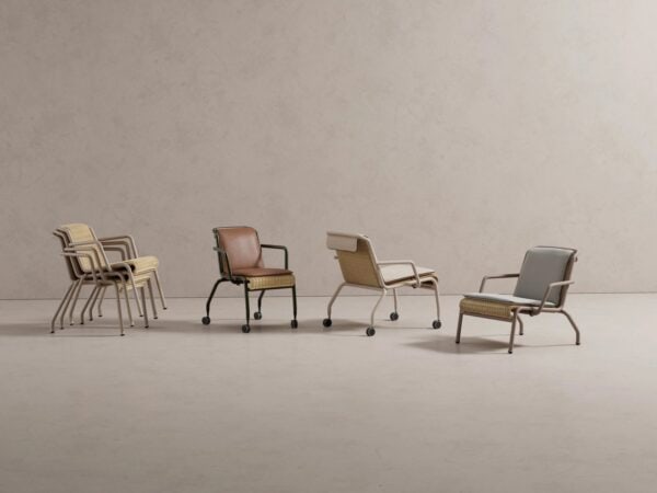 Loungesessel aus Rattan mit Rollen | Kettal | Eolias - Image 3