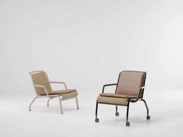 Loungesessel aus Rattan mit Rollen | Kettal | Eolias - Image 2
