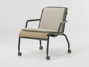 Loungesessel aus Rattan mit Rollen | Kettal | Eolias