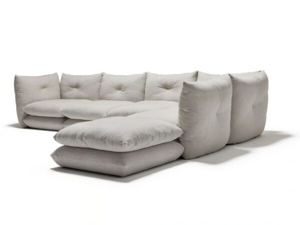 Modulares Sofa aus Stoff mit abnehmbarem Bezug | Knoll
