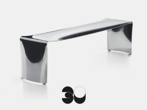 Sitzbank aus Aluminium | MDF Italia | The Principle of Lightness