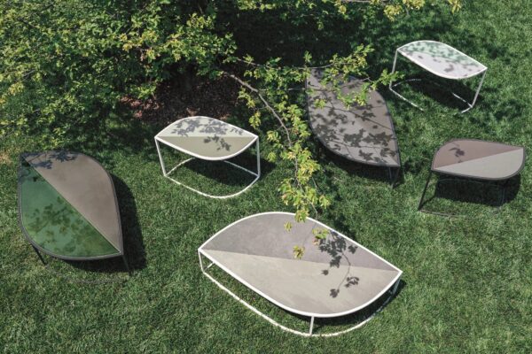 Hoch- Garten-Beistelltisch aus Feinsteinzeug | RODA | Leaf - Image 4
