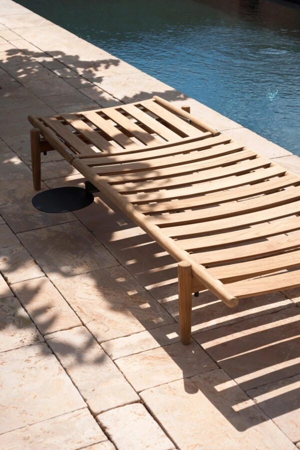 Verstellbarer Gartenliege aus Teakholz | RODA | Levante - Image 4